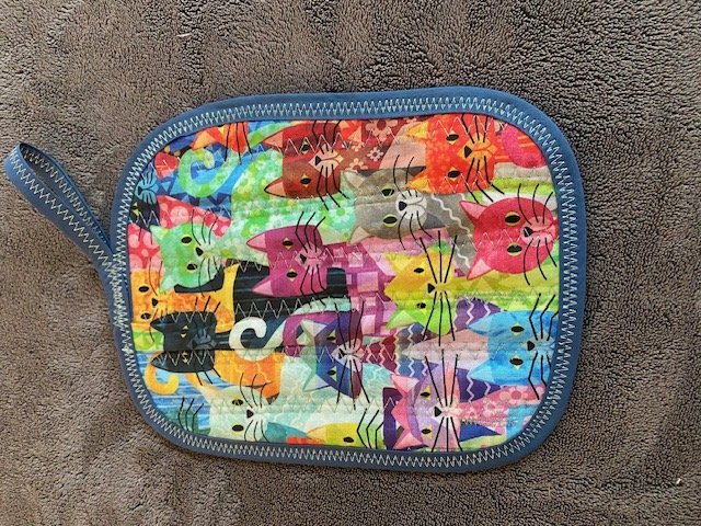 Pot Holder - "Colorful Cats"