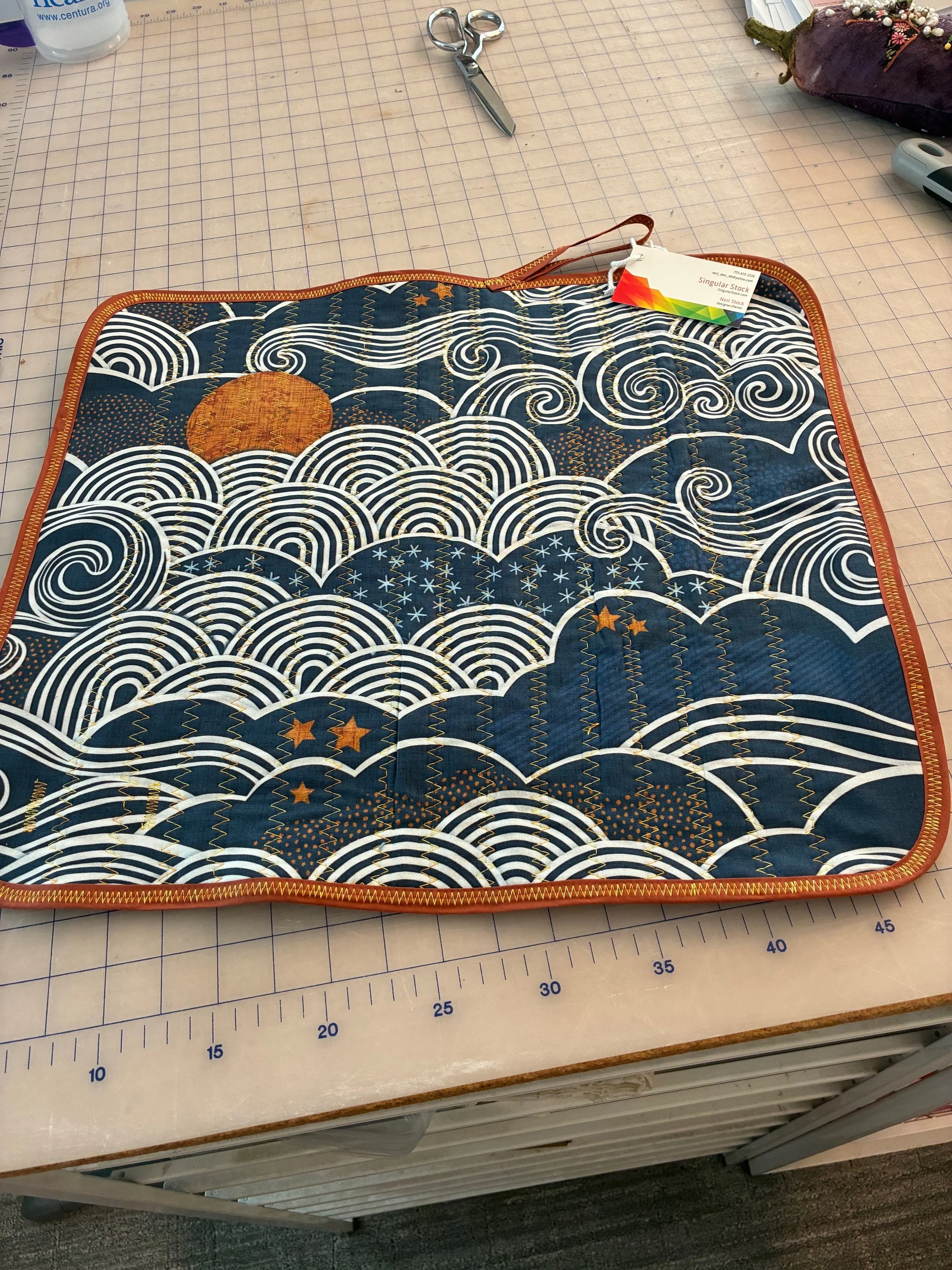 Hand/ Dish Drying Towel - "Amber Seas"