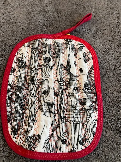 Pot Holder - "Crowd Pleaser Dogs"