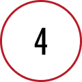 Empty red circle on a plain background.
