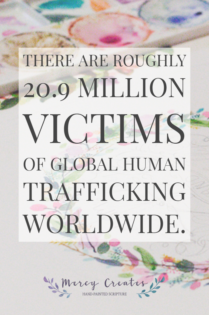 Human Trafficking statistics. Mercy Creates