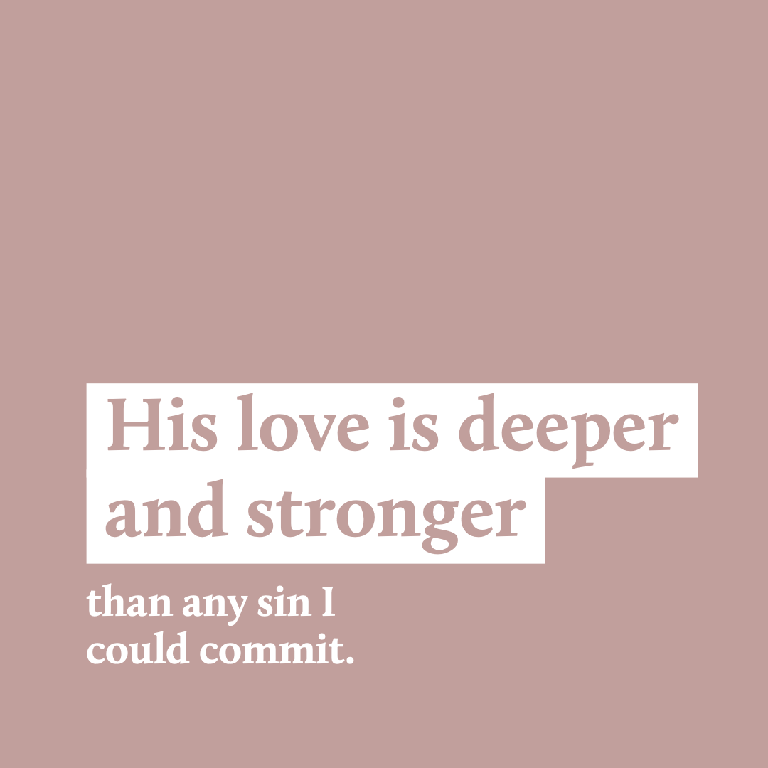 God’s love is greater than your sin. Mercy Creates
