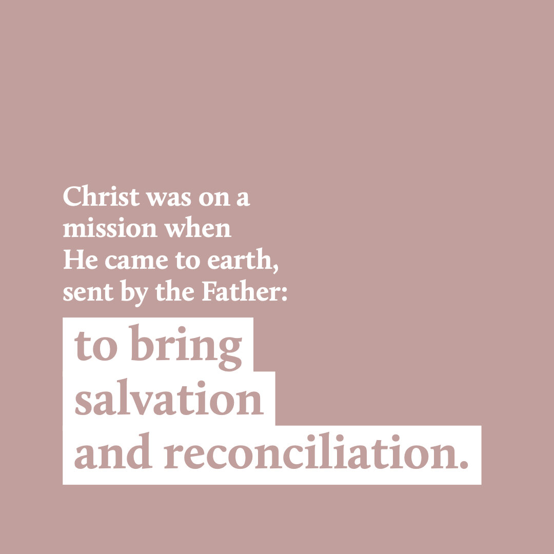 Christ came to bring salvation and reconciliation. Mercy Creates