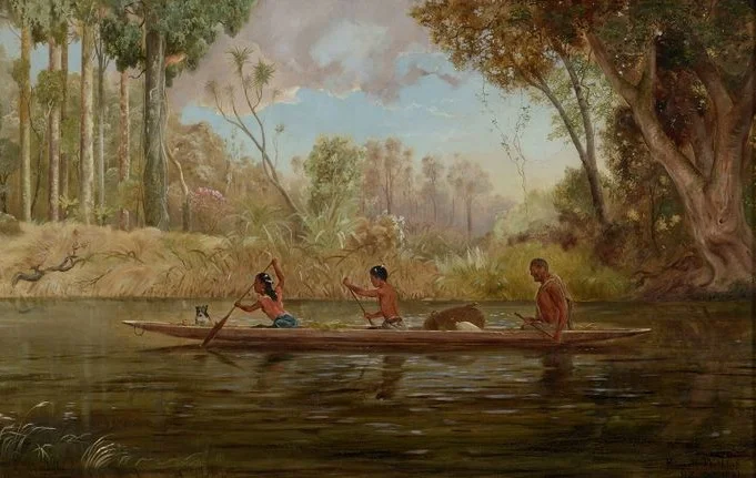 IMAGE: Early Spring; or, A Narrow of the Waikato River, 1881, Auckland, by Kennett Watkins. Purchased 2000 with New Zealand Lottery Grants Board funds. Te Papa (2000-0022-1)