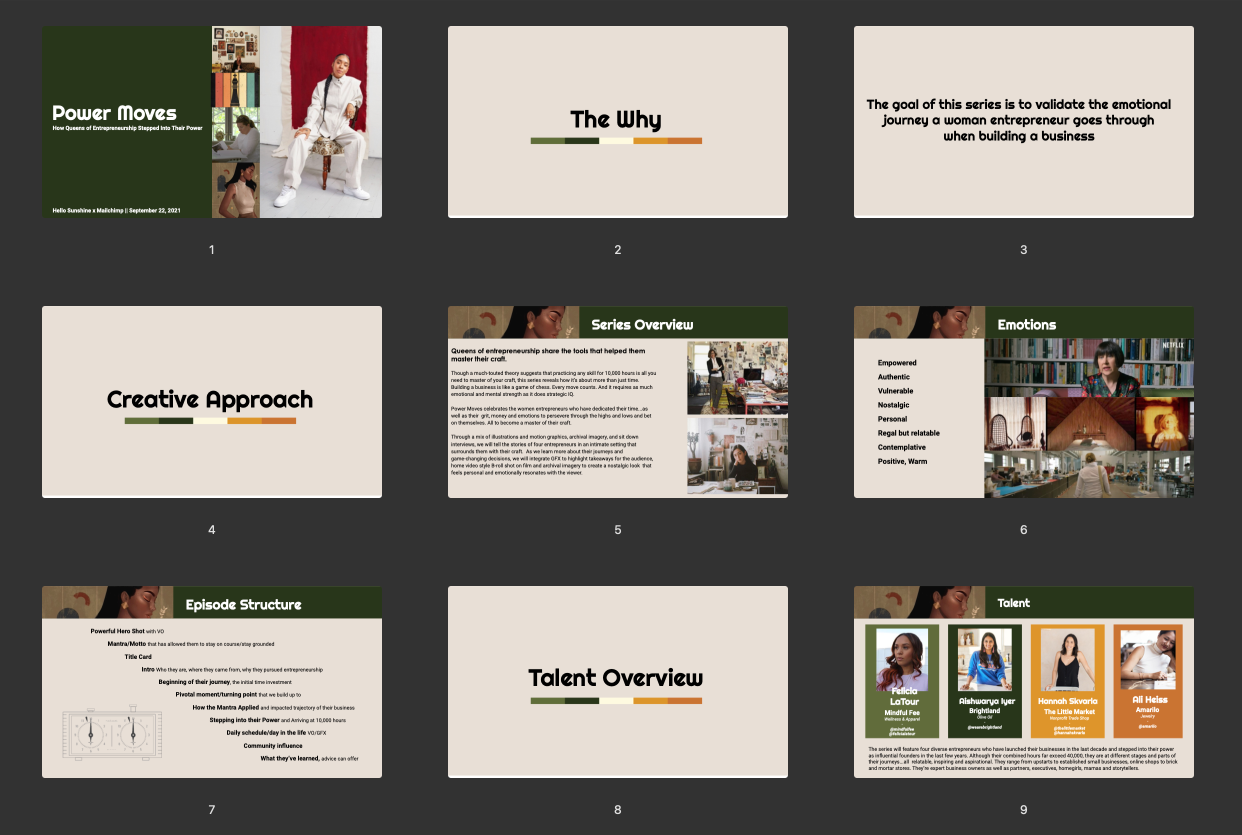  In collaboration with the Senior Director of Digital Development and Production, I designed the creative treatment that became the key resource in the tone and structure of the series. 