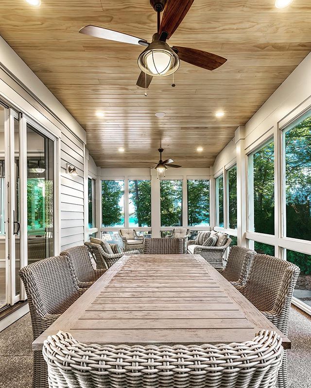 Lux Screened-in-Porch, equipped for long hours of relaxing or entertaining. #porch #inspo #michiganbusiness #homebuilder #qualitytime #homesweethome