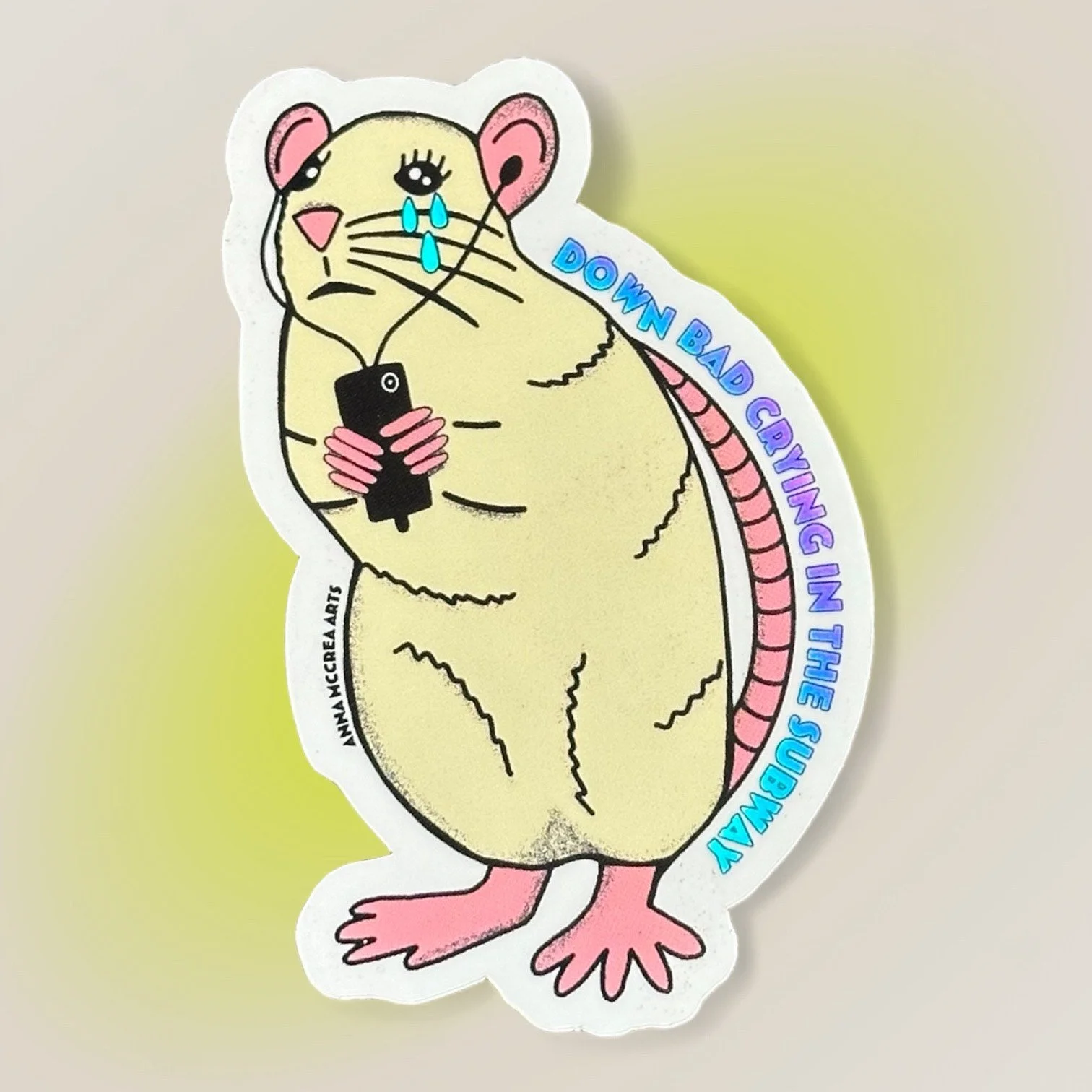 CRYING RAT STICKER