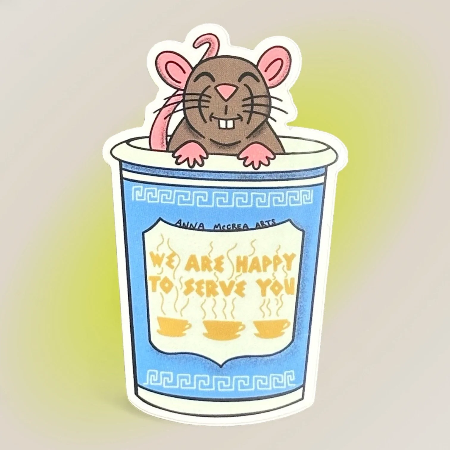 RAT CUP STICKER