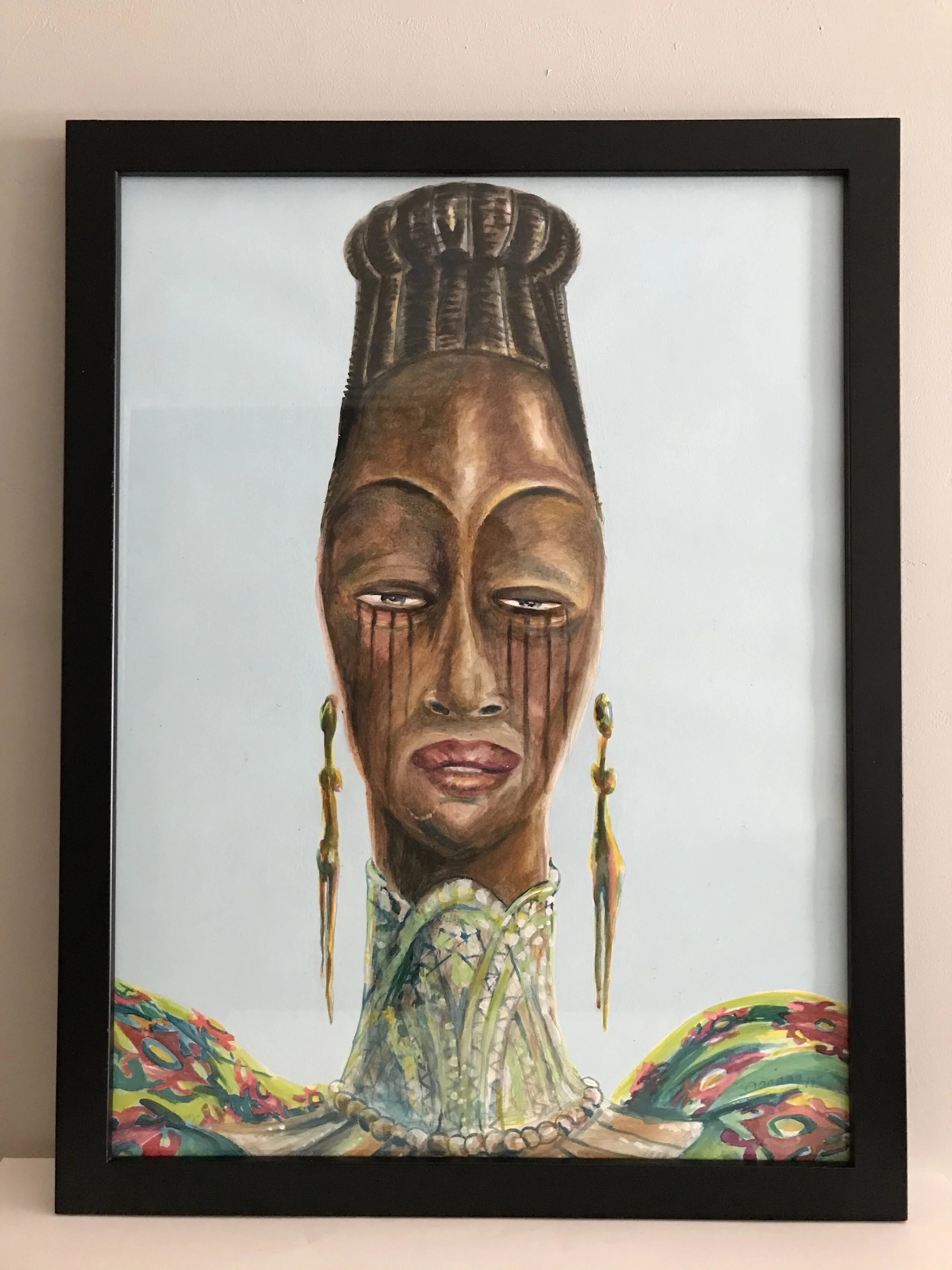 Mrs. Parker In Pink And Green