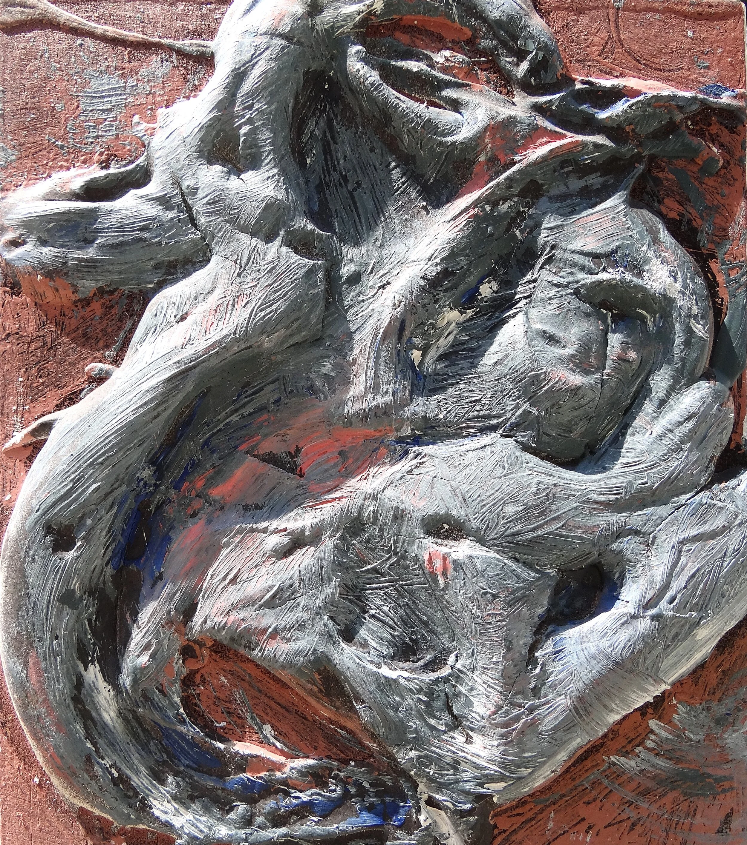 Untitled- Mauve & Gray 2 (Mixed Media on Wood - 6.5x5.5in).JPG