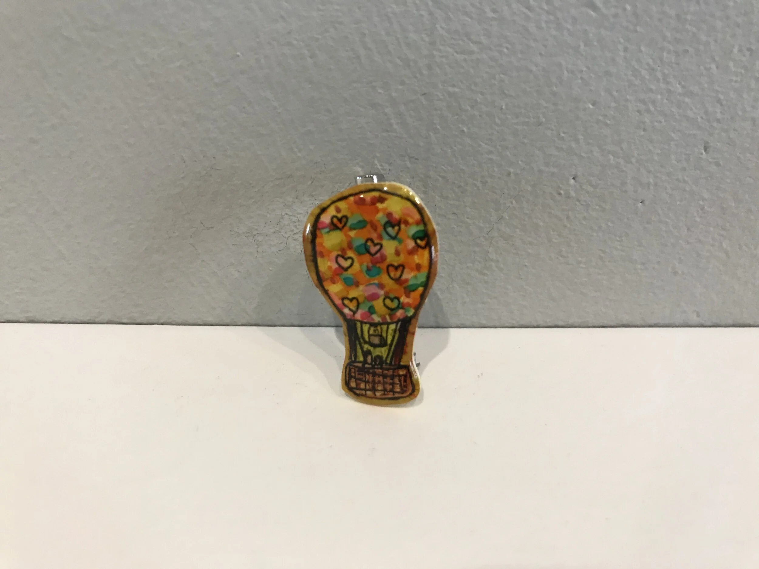Hot Air Balloon - Hand-Drawn Pin