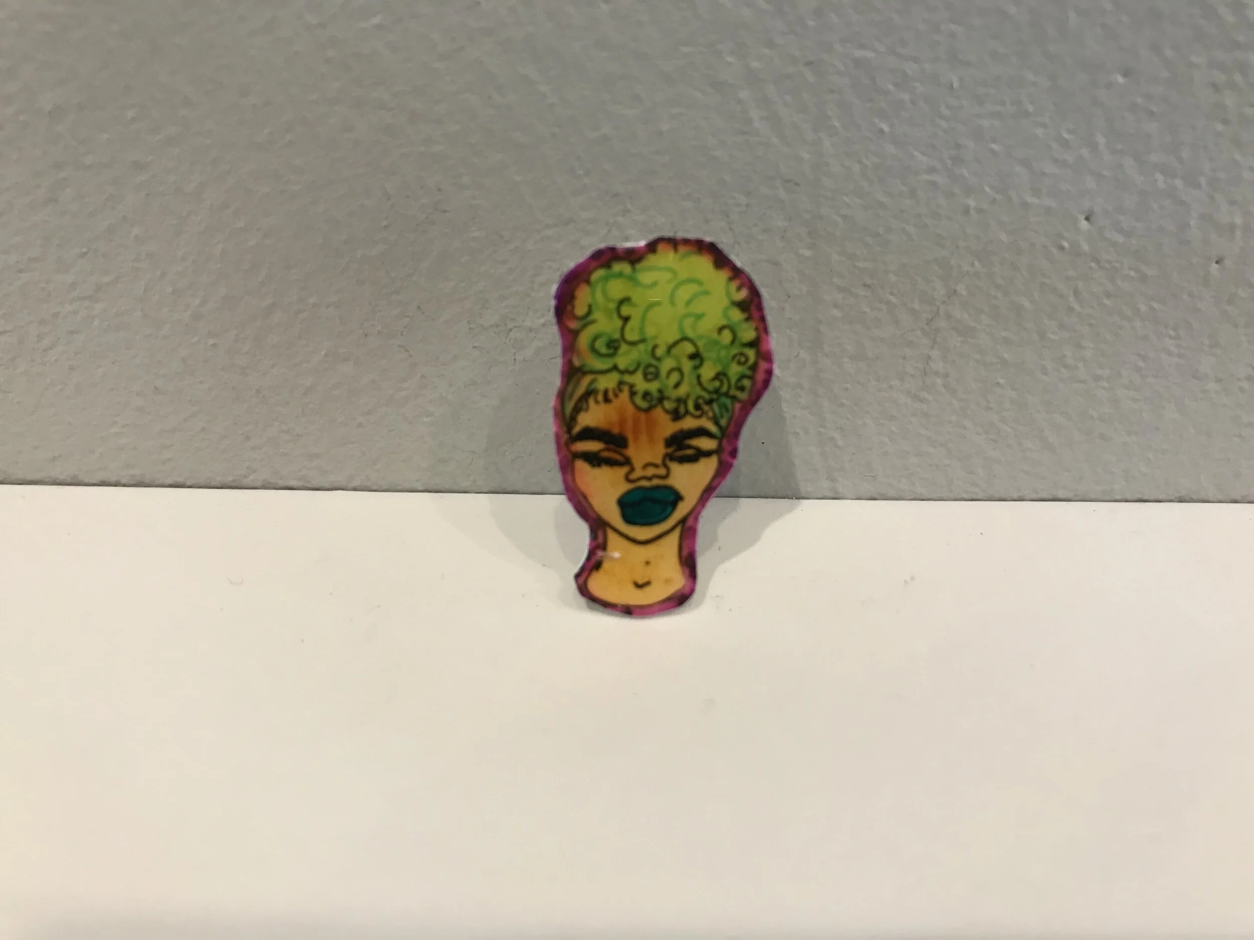 Elle - Hand-Drawn Pin