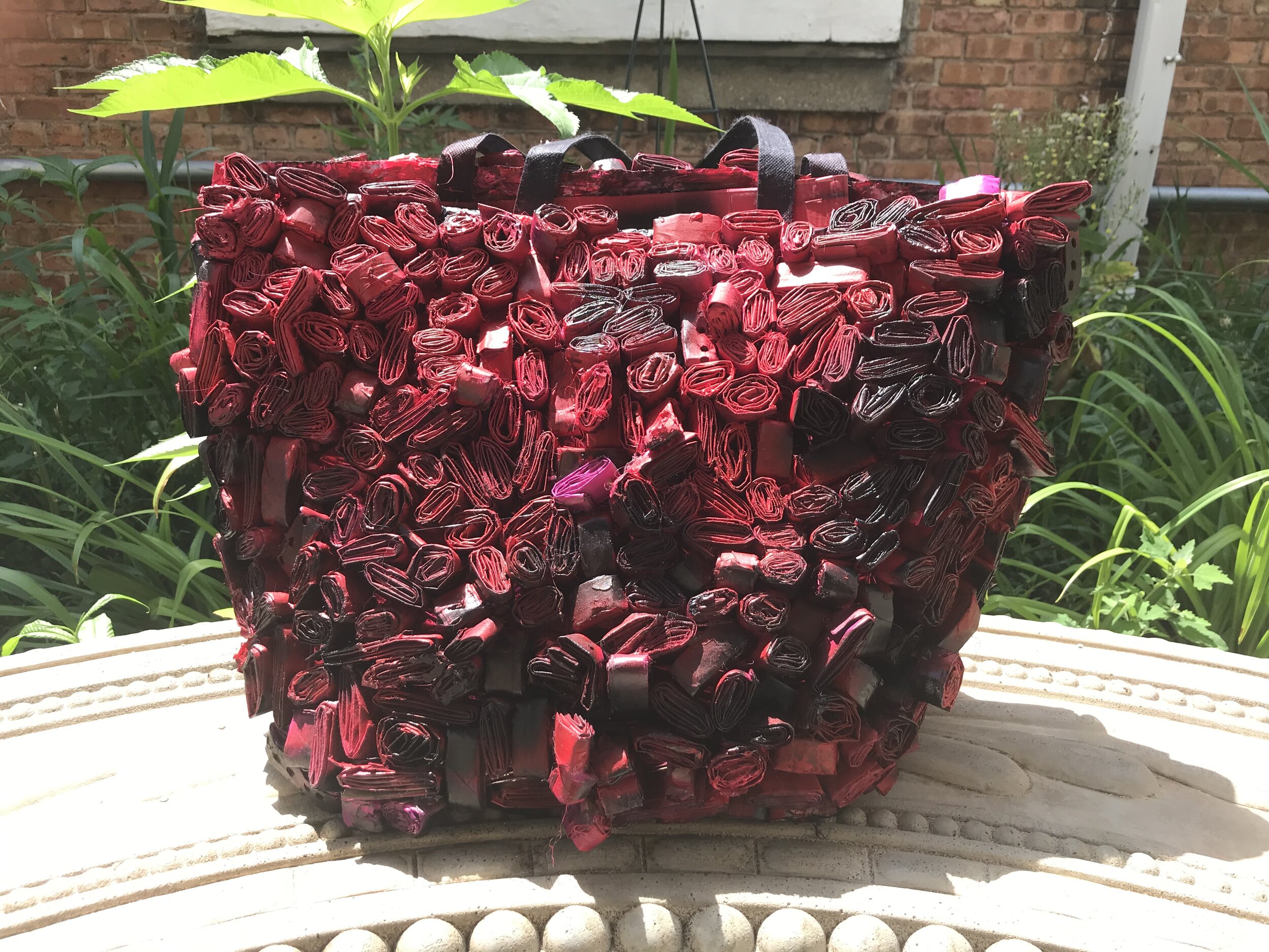 SOLD---Rusty Rosy Tote (Prototype)