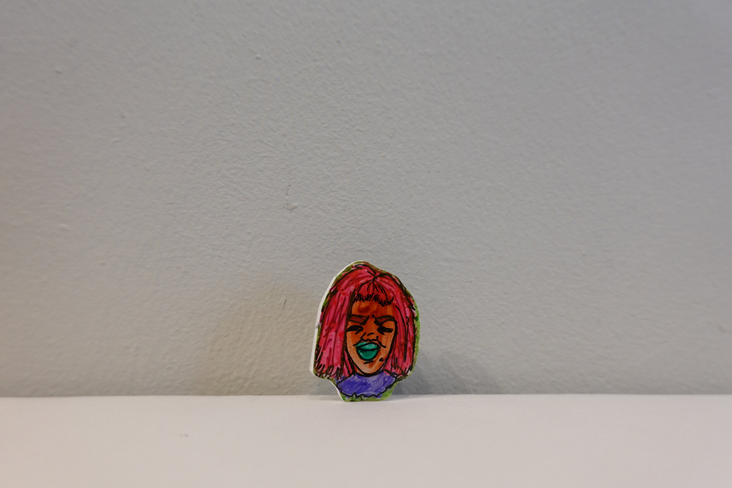 Red - Hand-Drawn Pin