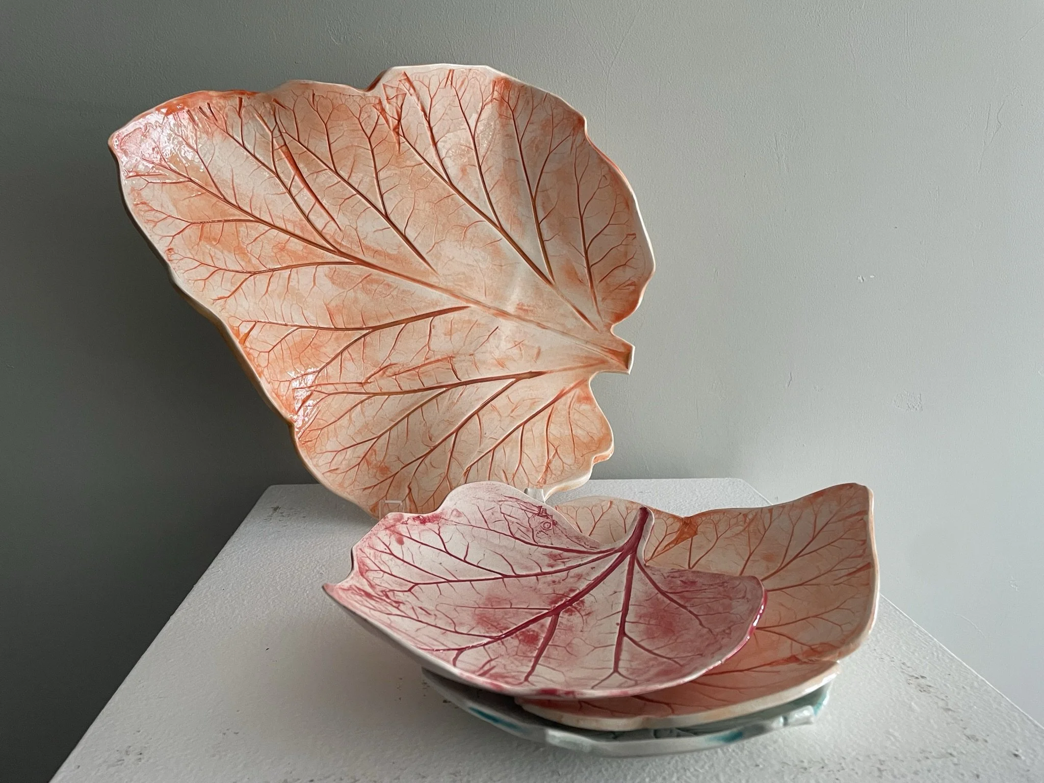 NO LONGER AVAILABLE---Leaf Platter and Plate Bundle (Multi)