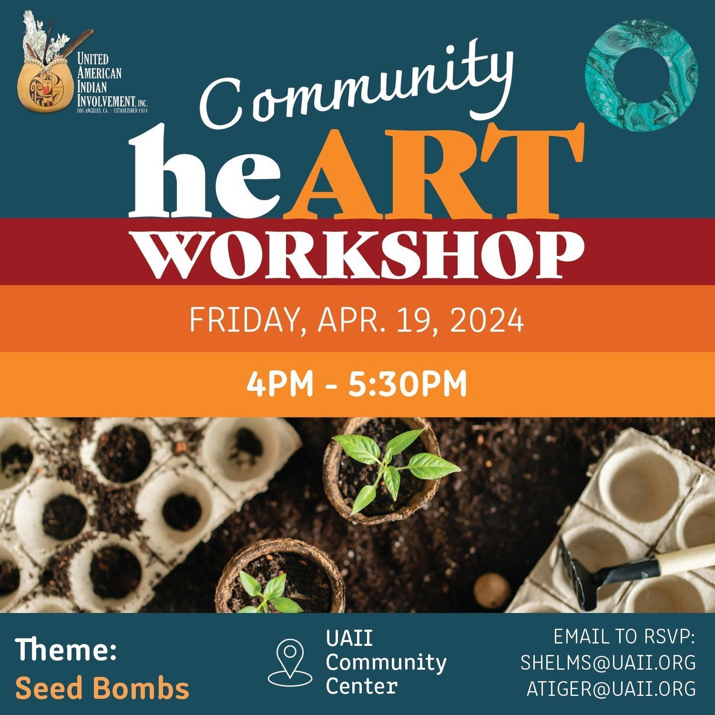 Community heART workshop: Seed Bombs: 🌱✨ Join the CHWs &amp; The Chapter House for an inspiring Community heARt workshop during Earth Week! 🌍 We're hosting a hands-on Seed Bombs event to promote environmental sustainability and community health.⁠
⁠