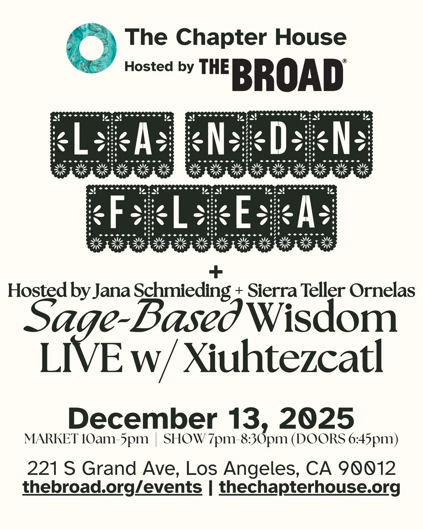 The time has come! Can&rsquo;t wait to see you tomorrow! 🛍✨🎤

Join us December 13 at The Broad (221 S Grand Ave) for a full day of celebration, creativity, and community care!

It&rsquo;s not too late! You can still get tix for @sagebasedwisdom LIV