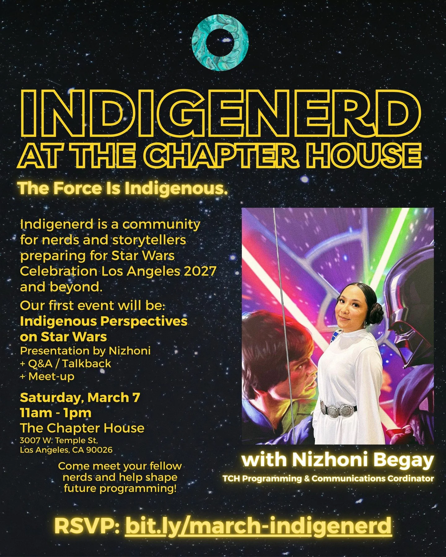 🚨NEW PROGRAM ALERT🚨⁠
Presented by TCH Programming and Communications Coordinator, Nizhoni Begay (@instanizhoni / @indigenerd23), #Indigenerd is a community gathering space for nerds, dreamers, and storytellers preparing for Star Wars Celebration Lo