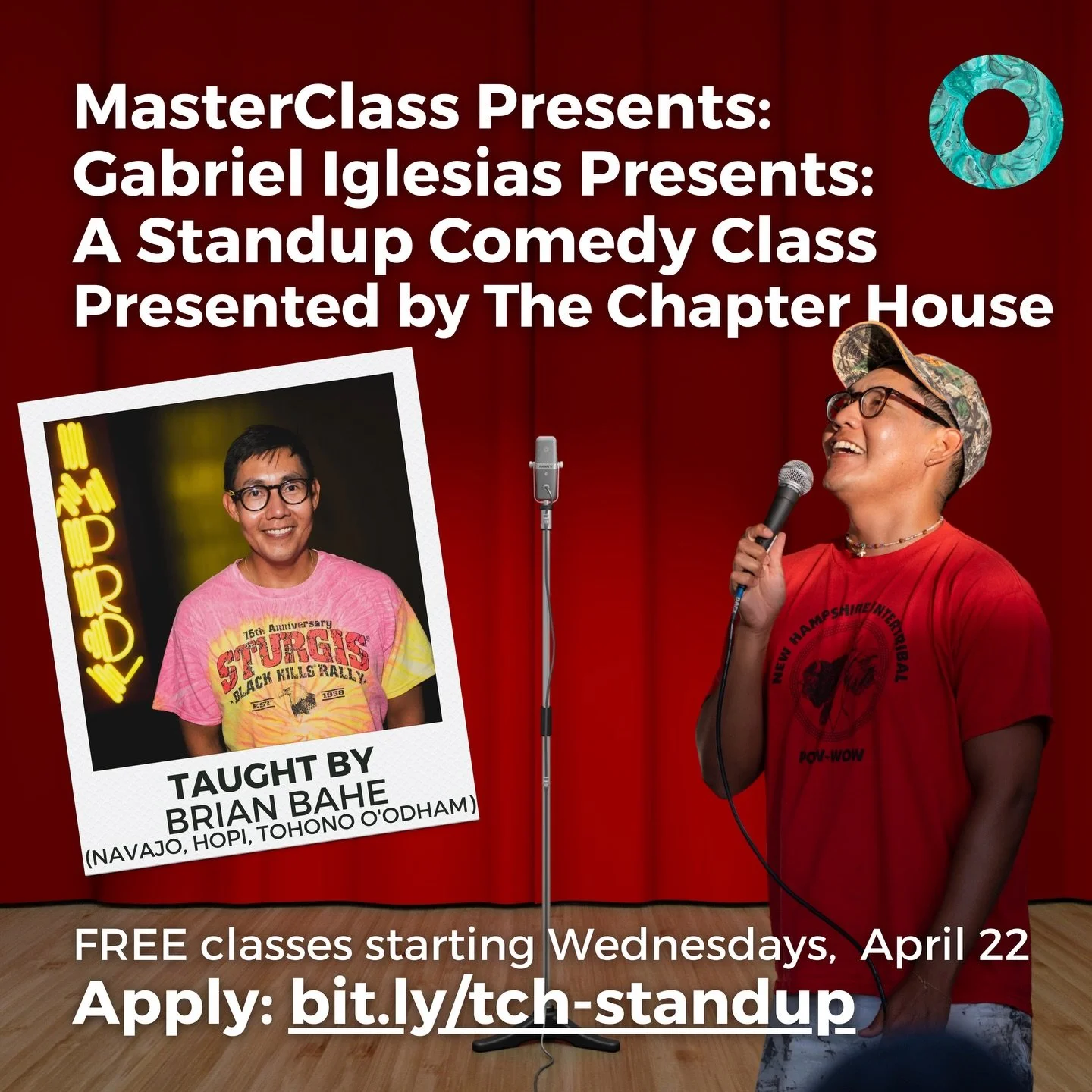 We are proud to announce a new program: MasterClass Presents: Gabriel Iglesias Presents: A Standup Comedy Class Presented by The Chapter House with Brian Bahe! 

Apply for the first cohort of 2026: bit.ly/tch-standup (link in bio)

Free classes for I