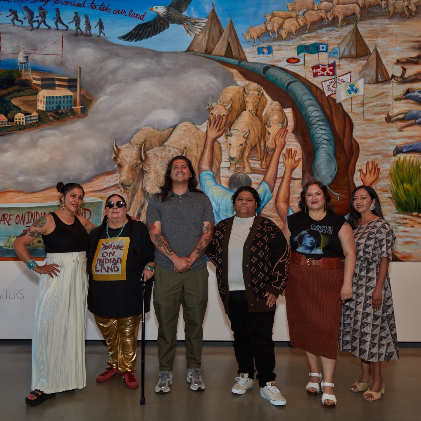 Public art in Los Angeles is a living archive of resistance, survival, and presence. In a city with the largest urban Indigenous population, our stories continue to be written on walls, in movement, and through community.

Last month, @canativevote a