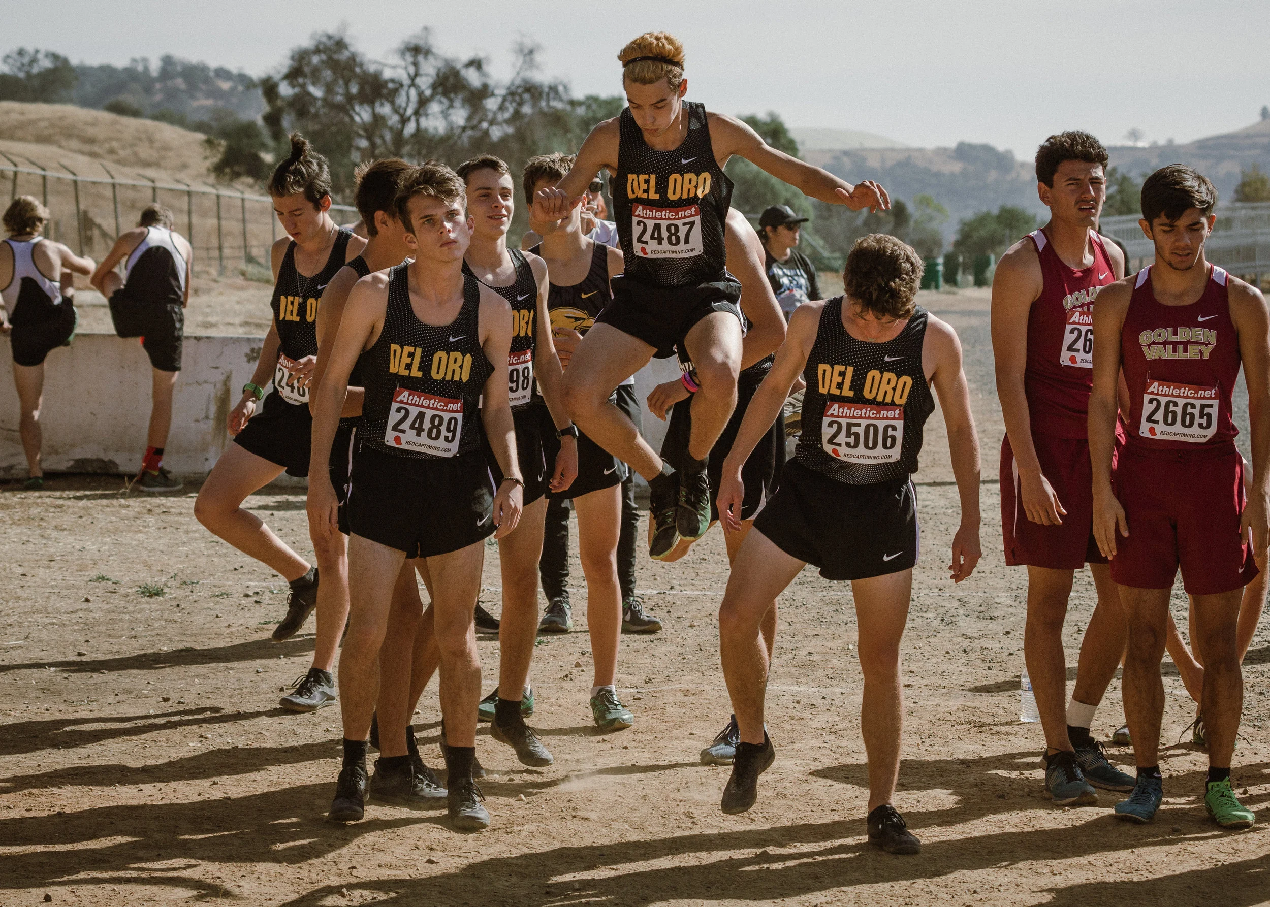 Varsity boys prep for the start of Sub Sections