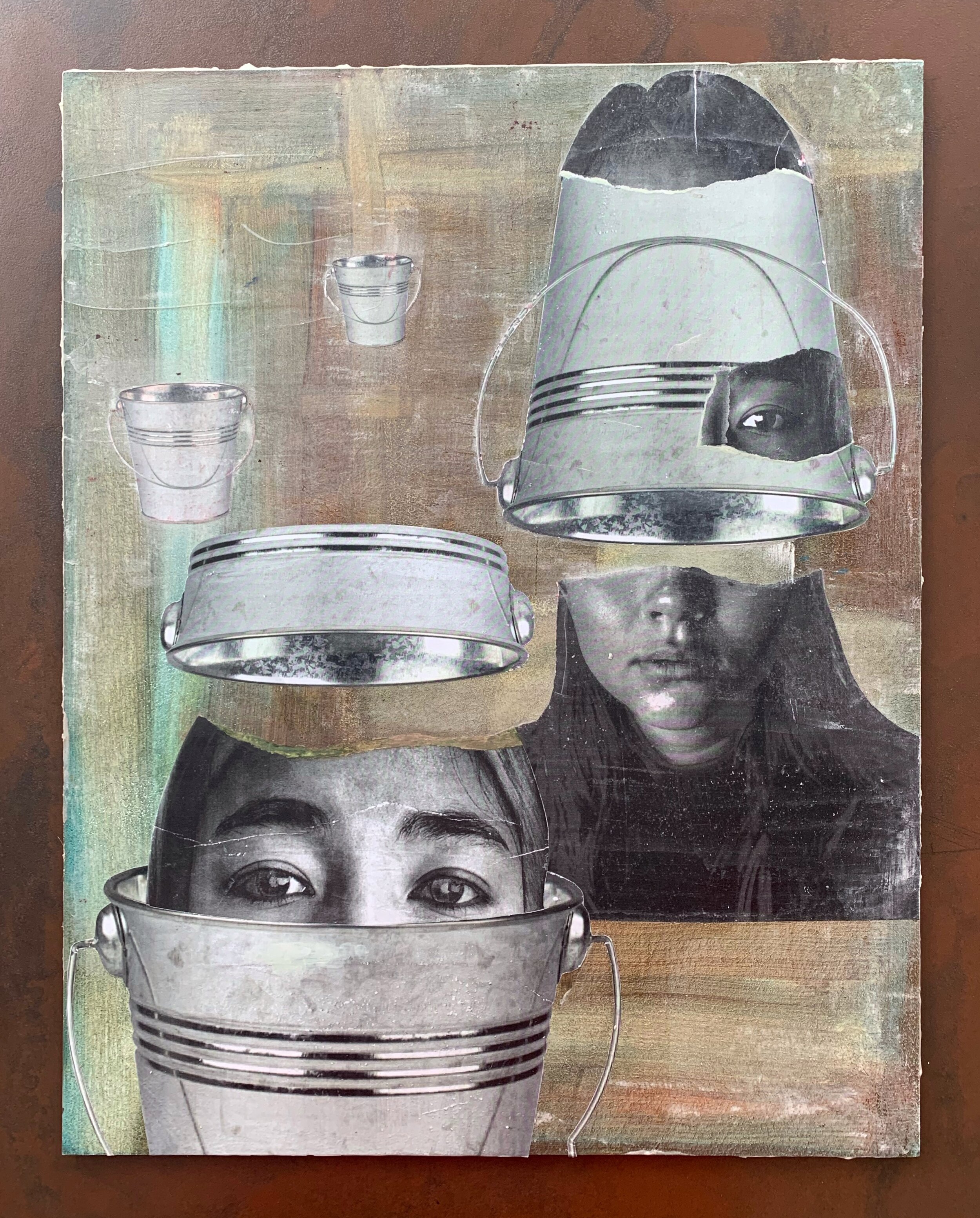 Steel Yourself: Self-Portrait as a Bucket (2020)