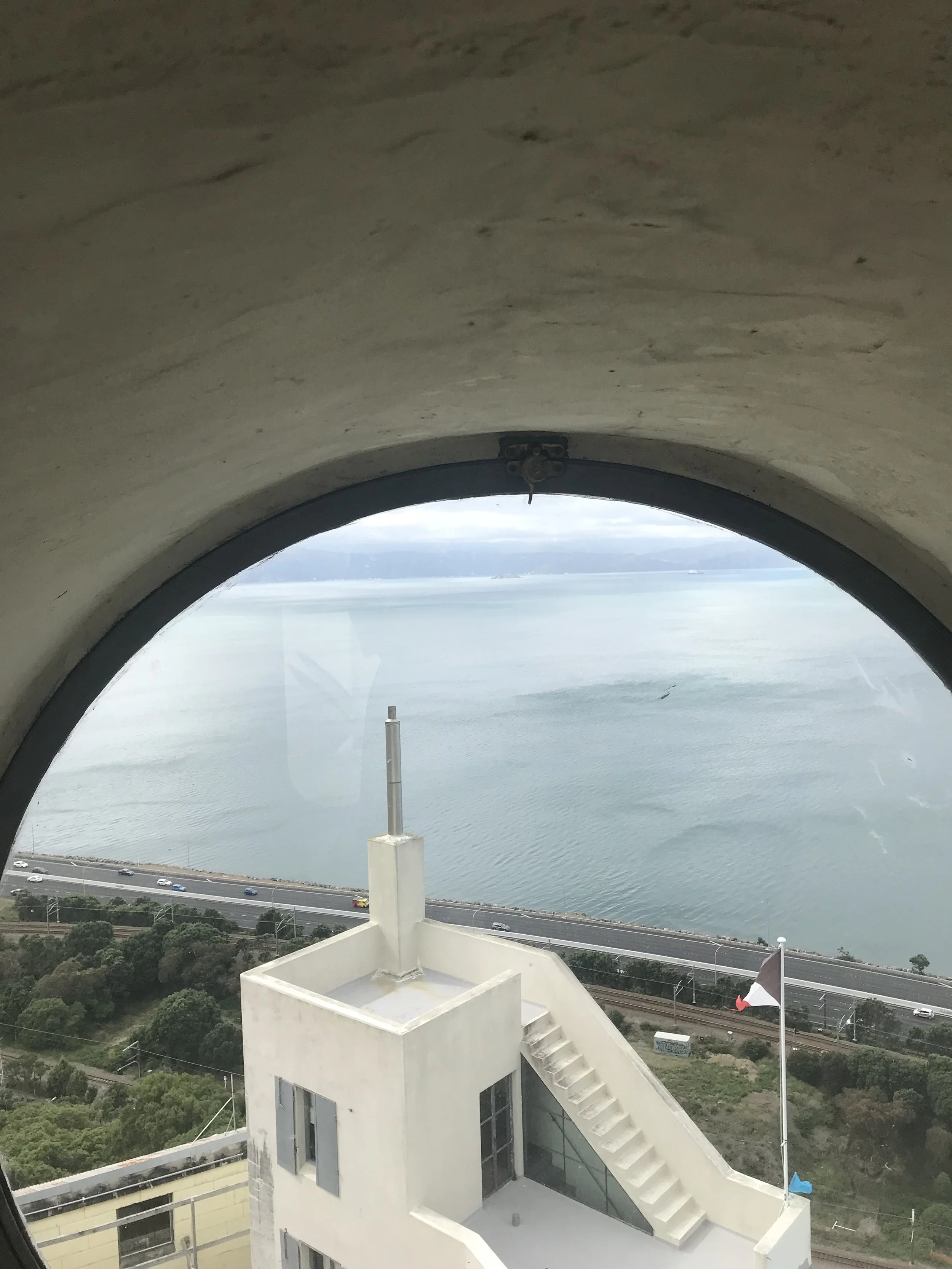 Views over Wellington harbour from Athfield House and Office in Khandallah (image by Jacqui Gibson).