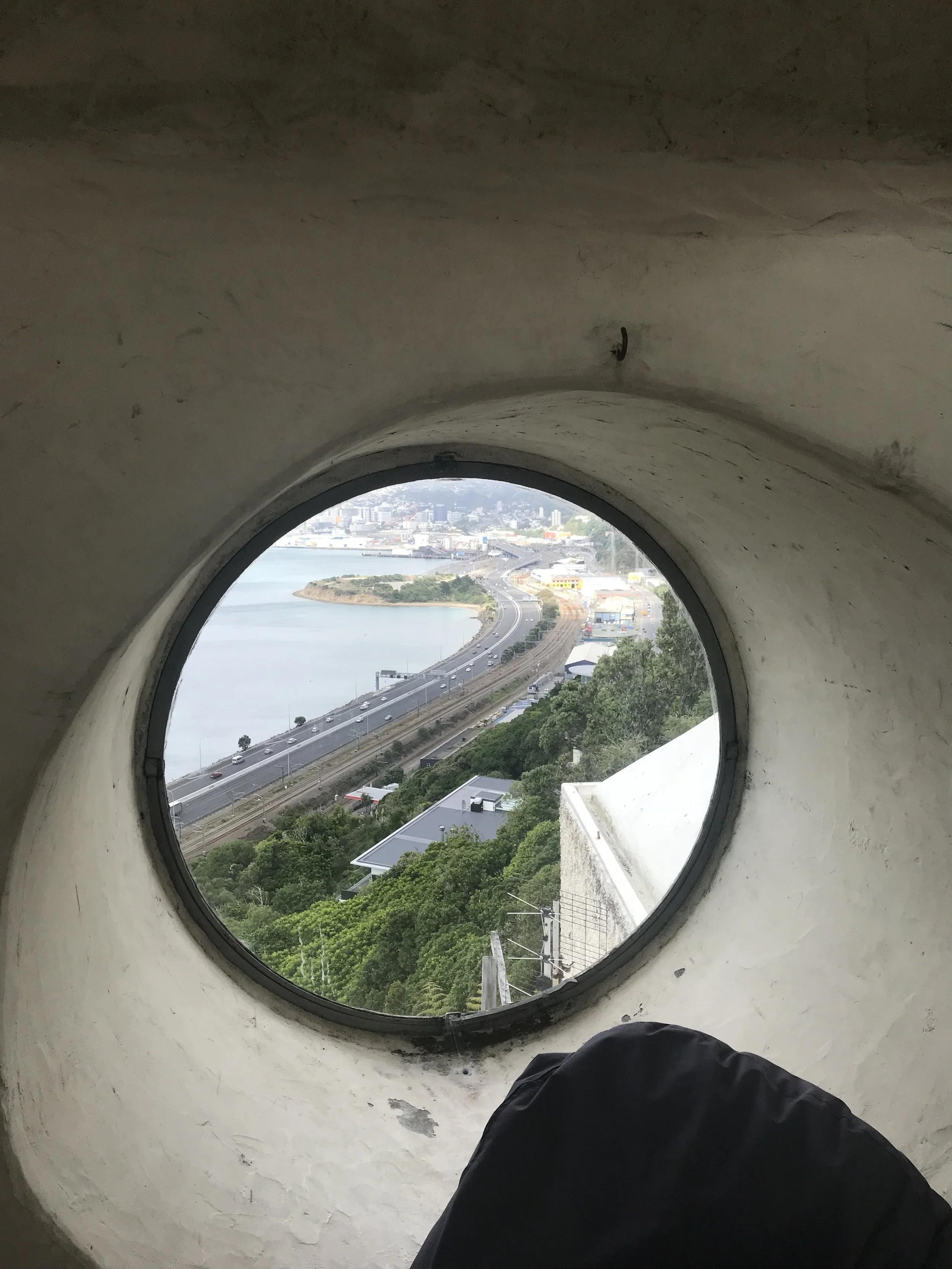 The portholes of Athfield House and Office, Wellington (image by Jacqui Gibson).