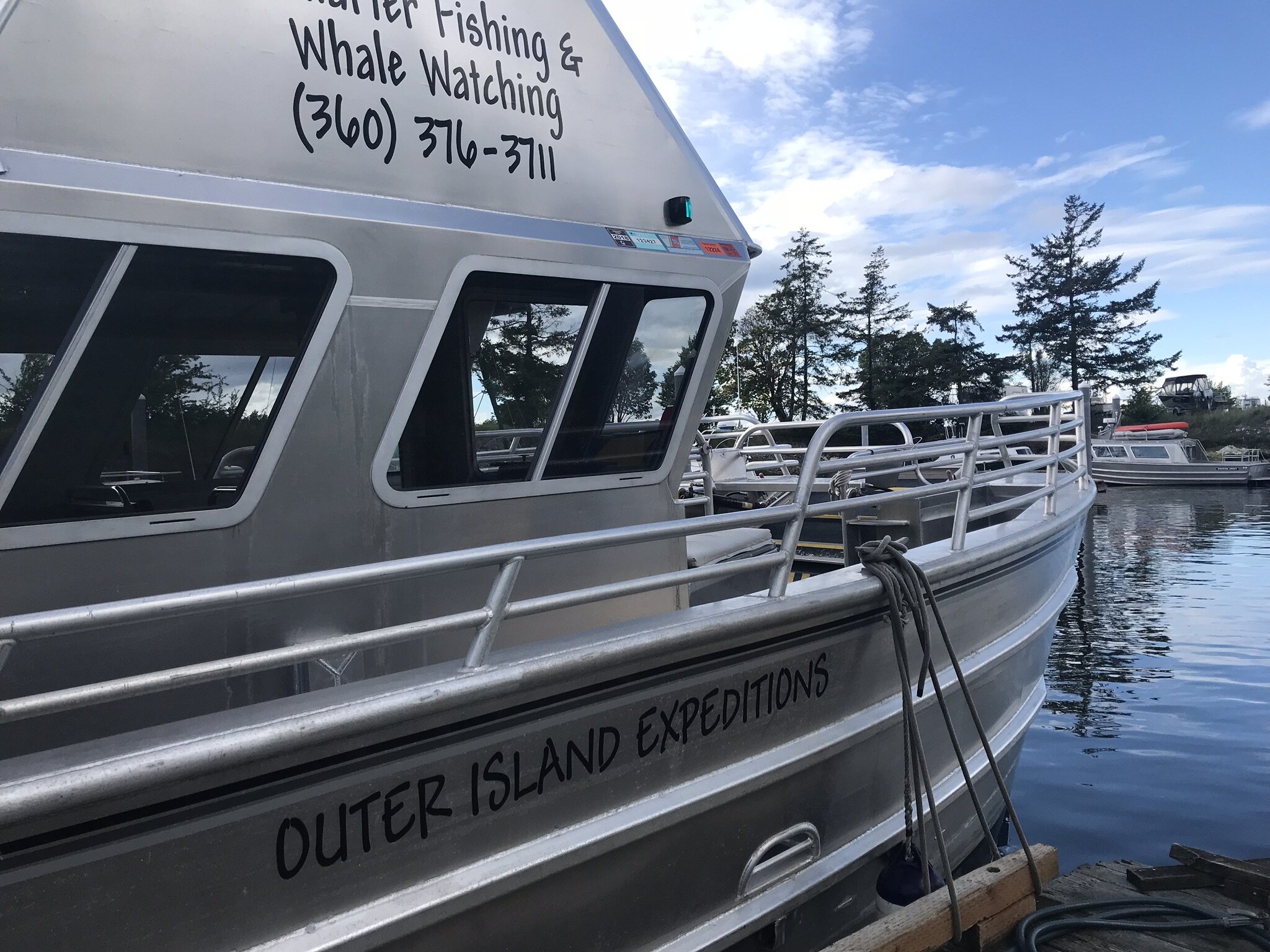  Whale watching, Orcas Island (images by Jacqui Gibson). 