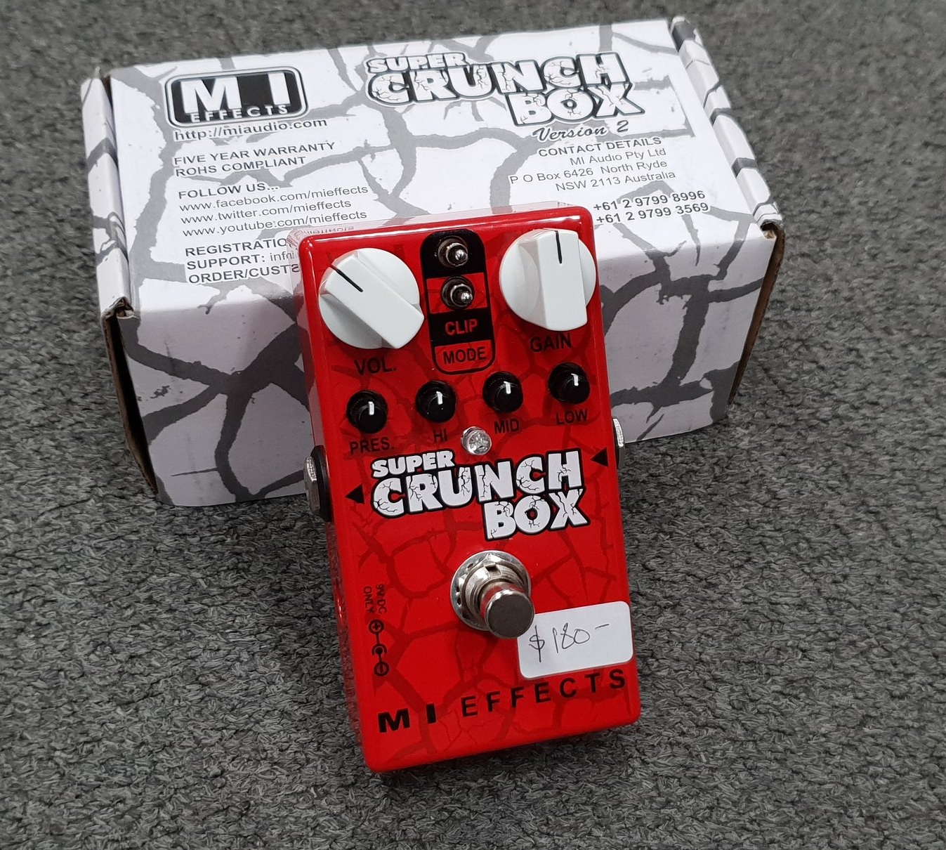 MI Effects Super Crunch Box Version 2—Guitars & Things—Effects 