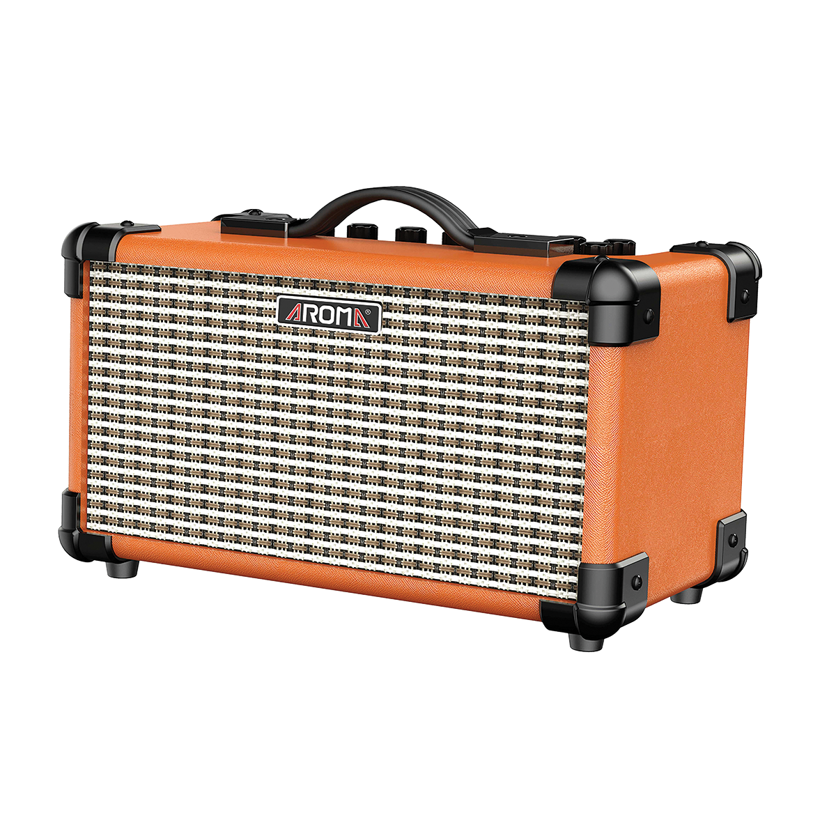 AROMA TM15OR 15W ORANGE ELECTRIC GUITAR RECHARGEABLE AMPLIFIER