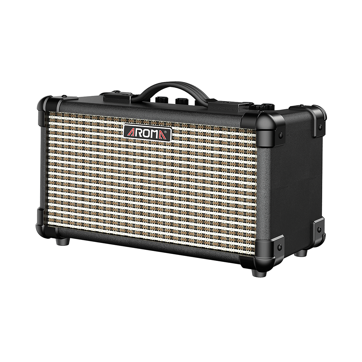 AROMA TM15BK 15W BLACK ELECTRIC GUITAR RECHARGEABLE AMPLIFIER