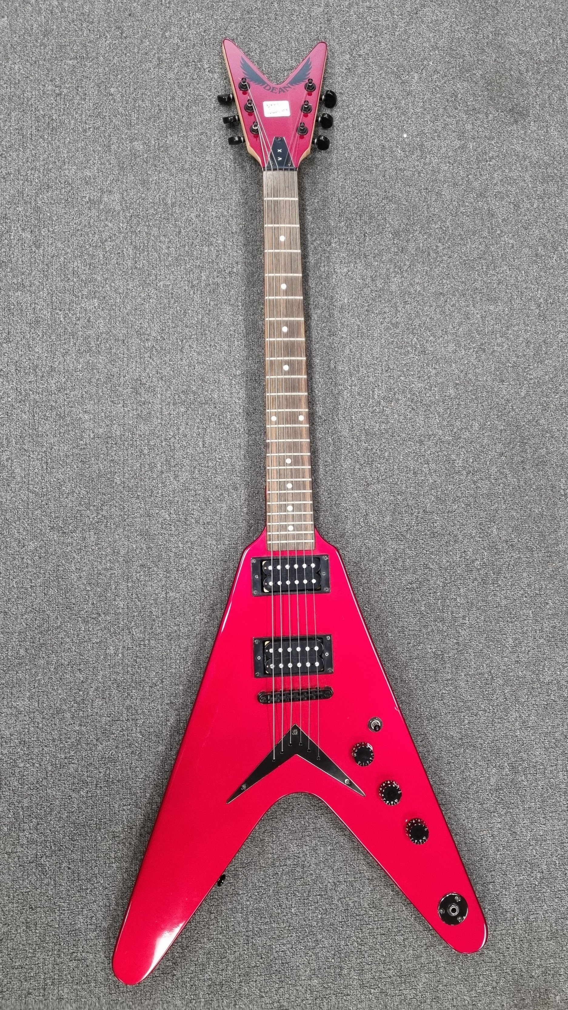 dean flying v guitar case