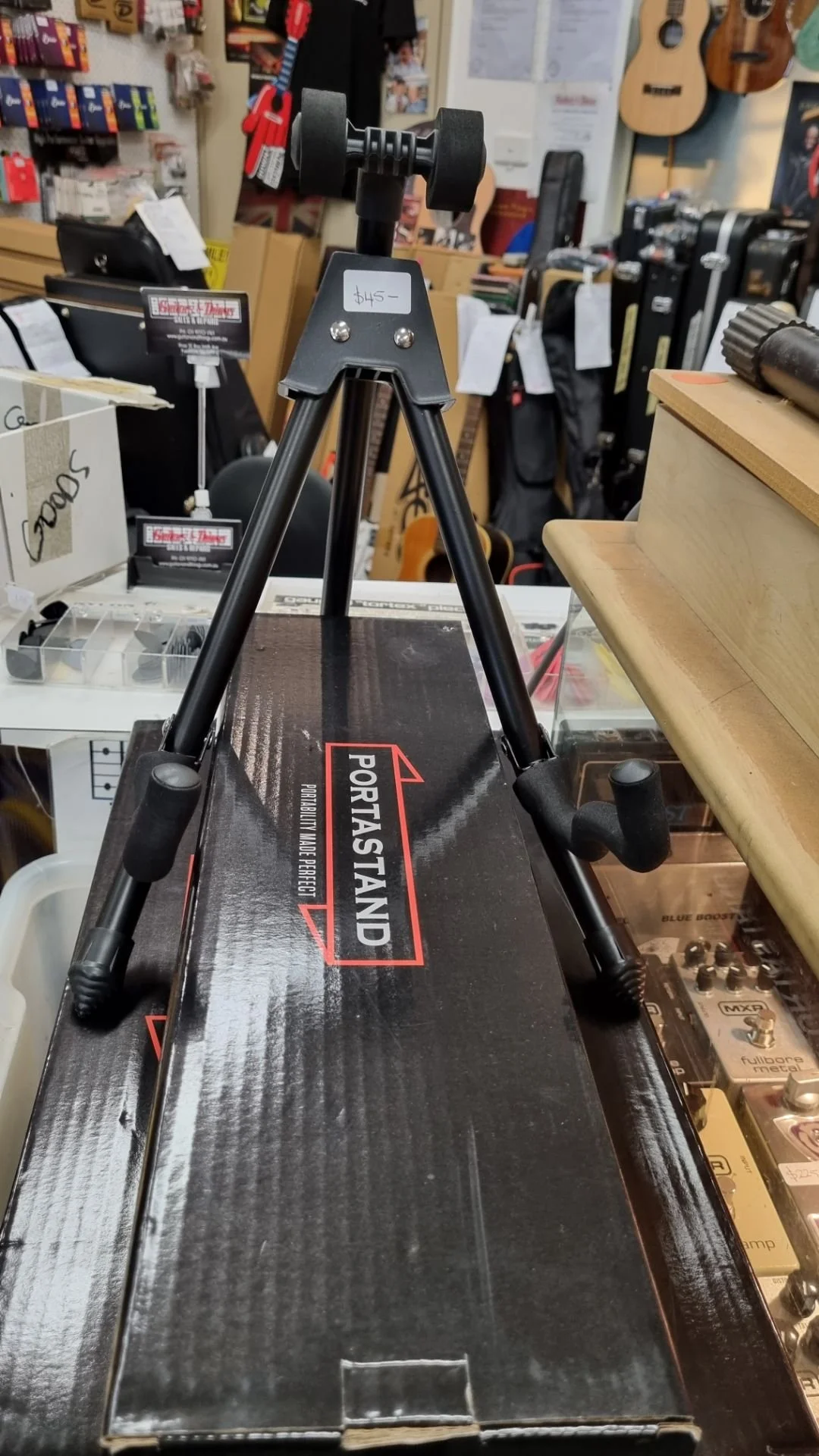 PORTASTAND Guitar Stand - Suits Electric, Acoustic, Bass