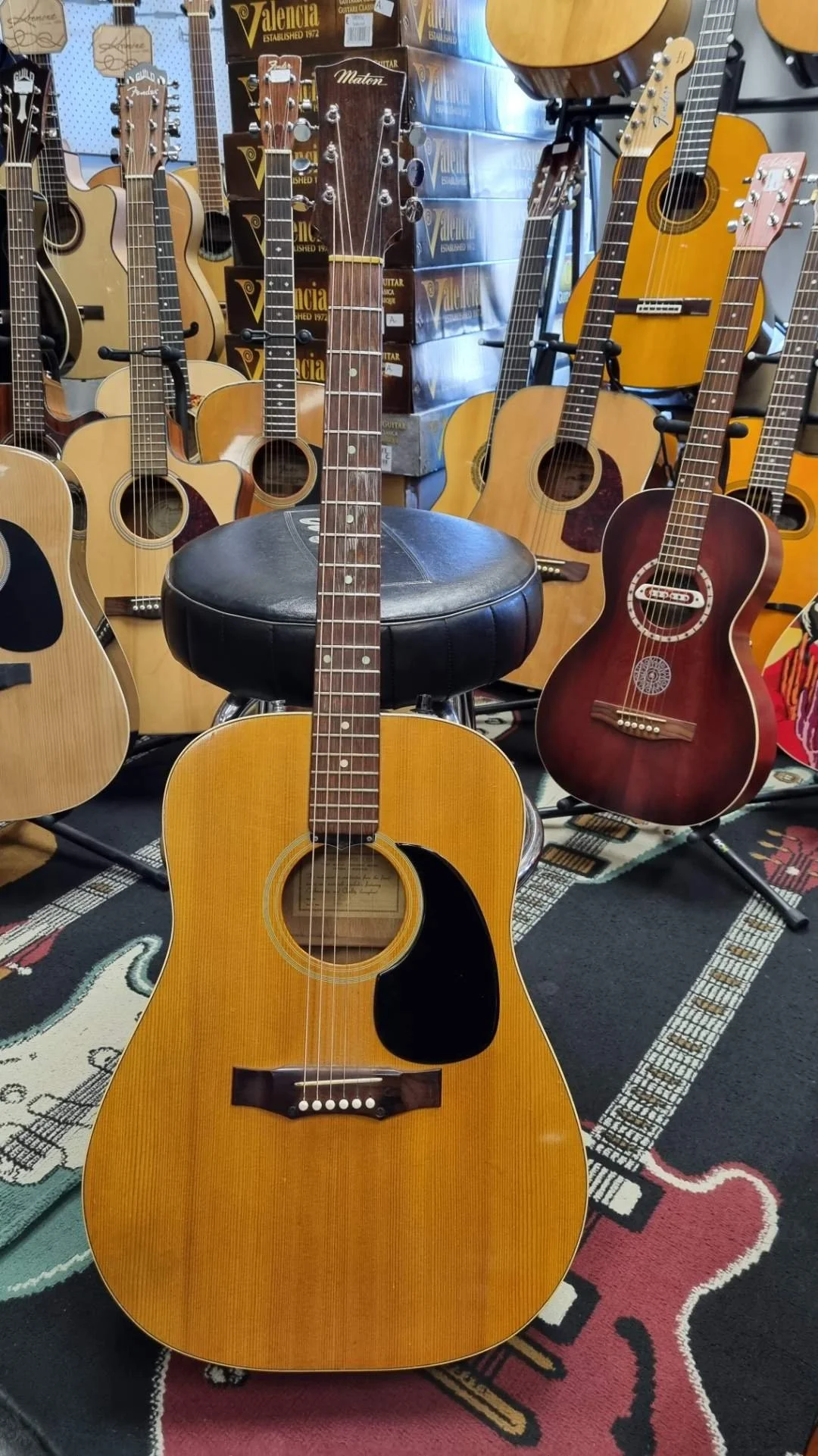 1975 MATON CW80 Acoustic Guitar Vintage / Secondhand