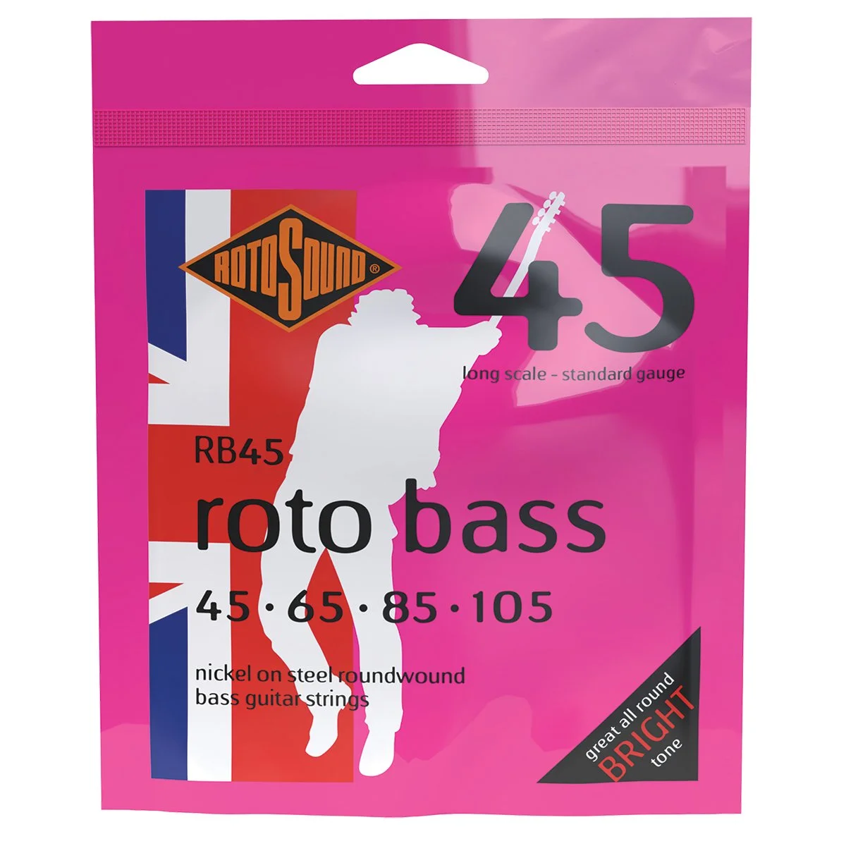Rotosound Rotobass Standard 45 -105 [RB45] 4-String Bass Set