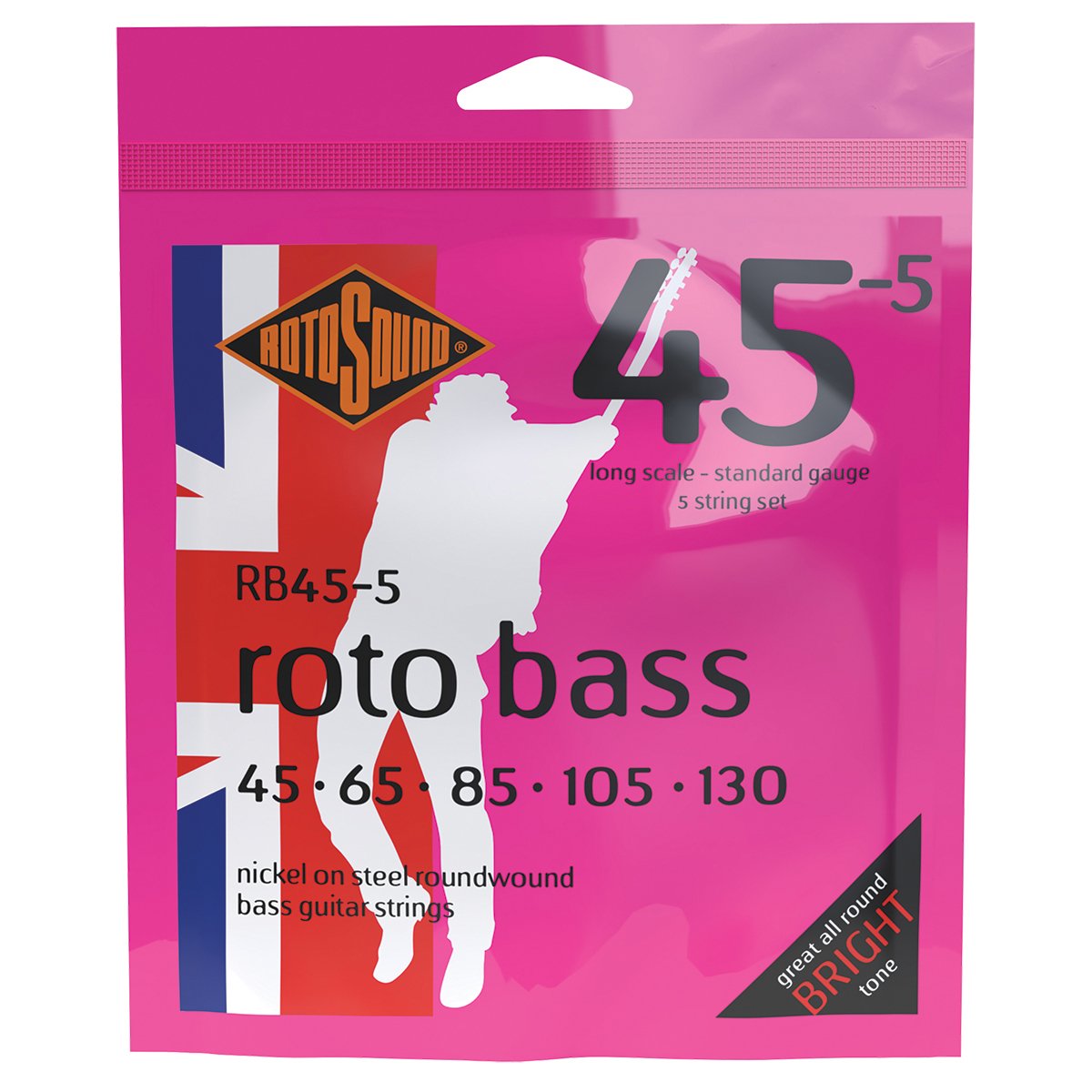 Rotosound Rotobass Standard 45 -130 [RB455] 5 String Bass Set