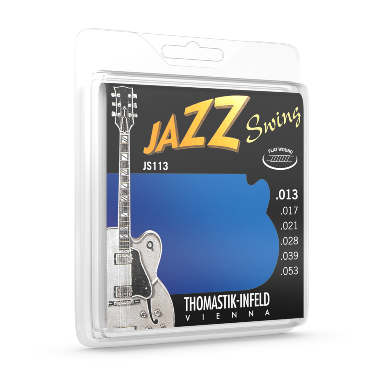 THOMASTIK JS113 JAZZ SWING SERIES FLATWOUND Guitar string Set 13/53