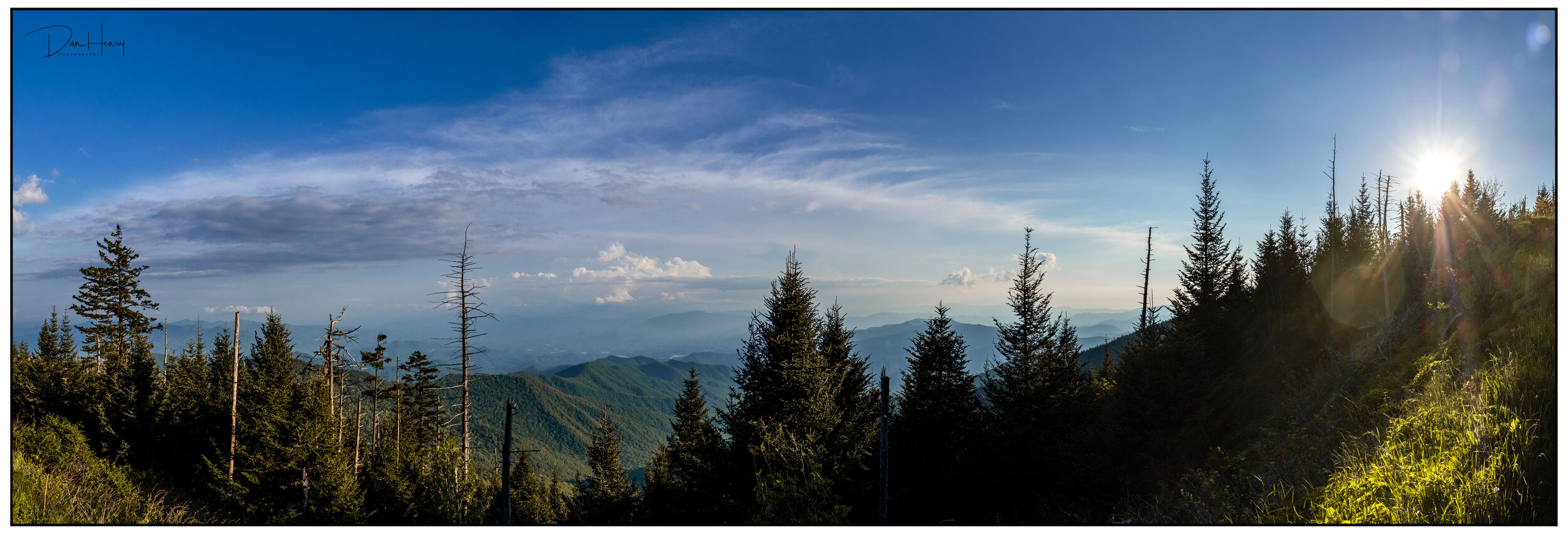  |           Great Smoky Mountain National Park Panoramic Sunrise |  This print is available in 10”x30”  