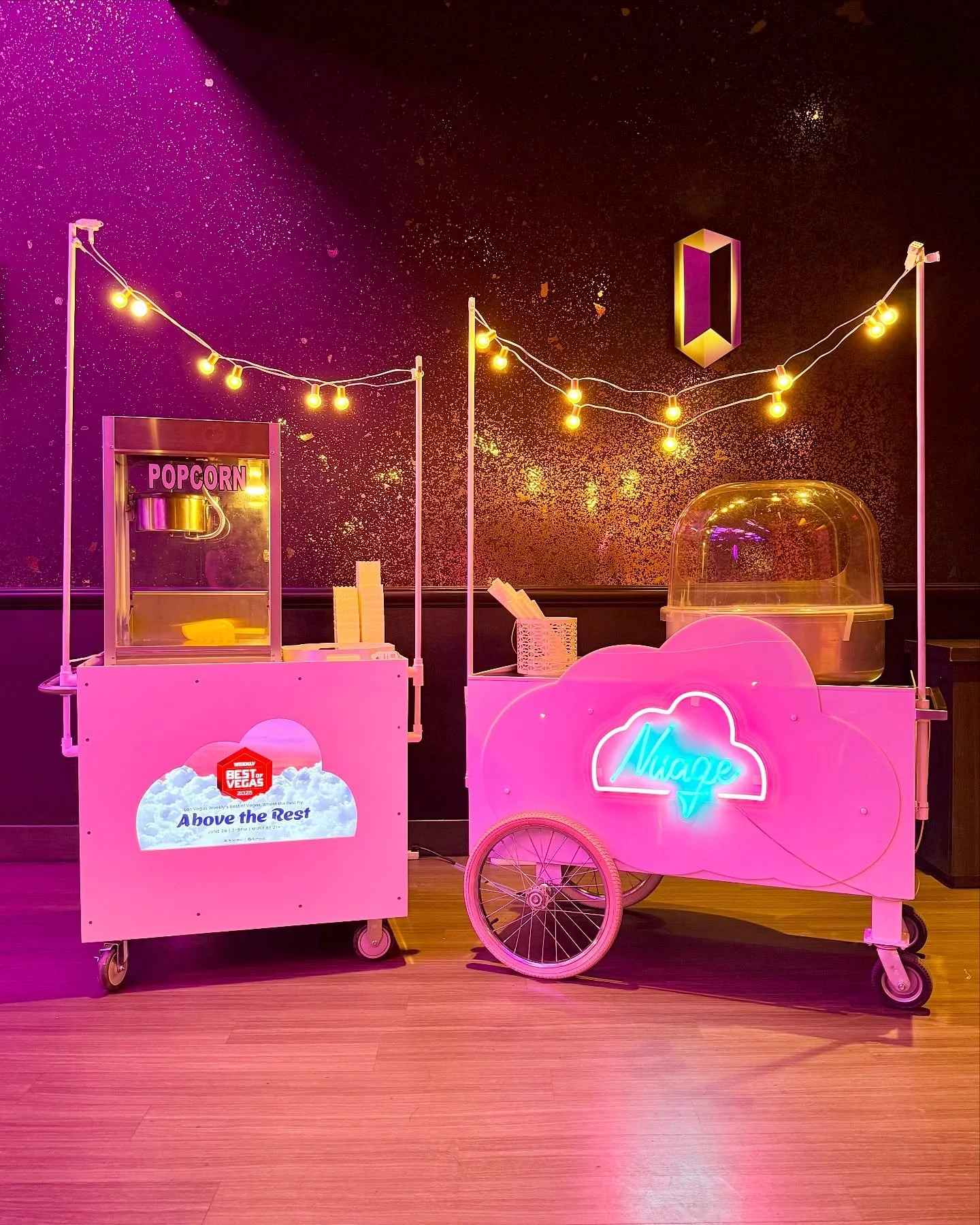 @lasvegasweekl Best of Vegas 2025 @resortsworldlv , done and dusted. We had the best time and so much fun serving cotton candy and popcorn to the crowd (and sneaking a few bites ourselves). Thanks so much for letting us be part of the fun!☁️🍿💛

#Be