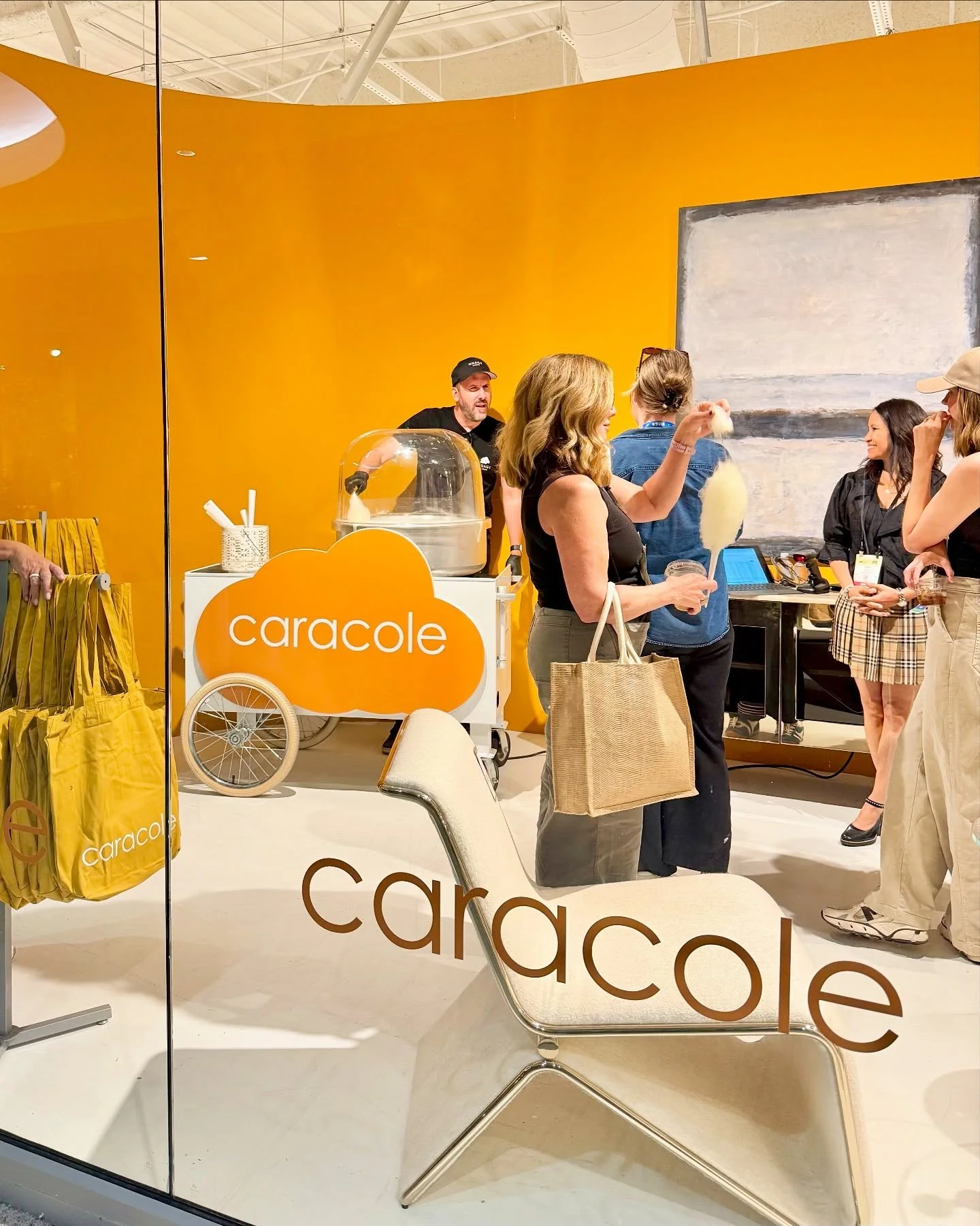 Looking for a fun, whimsical, and delicious treat for your attendees? Our brand activation for @caracolehome was a sweet success! After all, who can resist the irresistible smell (and taste!) of fresh cotton candy? 

#LasVegasEvents #LasVegasCatering