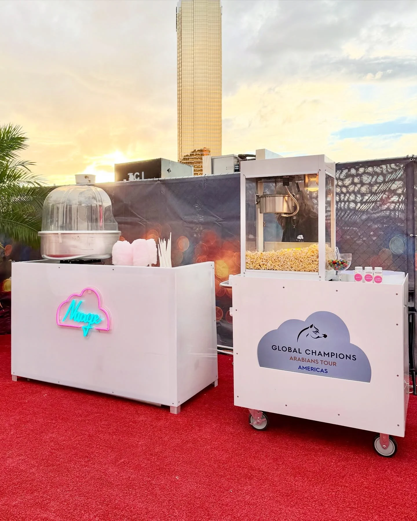 Sweet and salty treats for this 3-day event on the Strip!

Day one came with an unexpected storm that wiped out the entire activation setup but we weren&rsquo;t going to let that stop us.
We came back strong the next day, ready to serve and spread sm