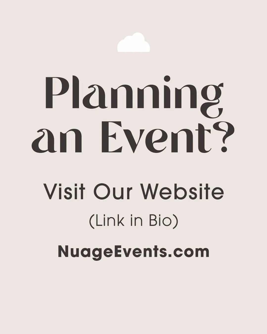 🚨A little reminder that we do have a website!
 If you&rsquo;re looking for pricing, our offerings, or want to book with us, the easiest way is through nuageevents.com

Instagram DMs can sometimes get lost in the shuffle, and we don&rsquo;t want to m