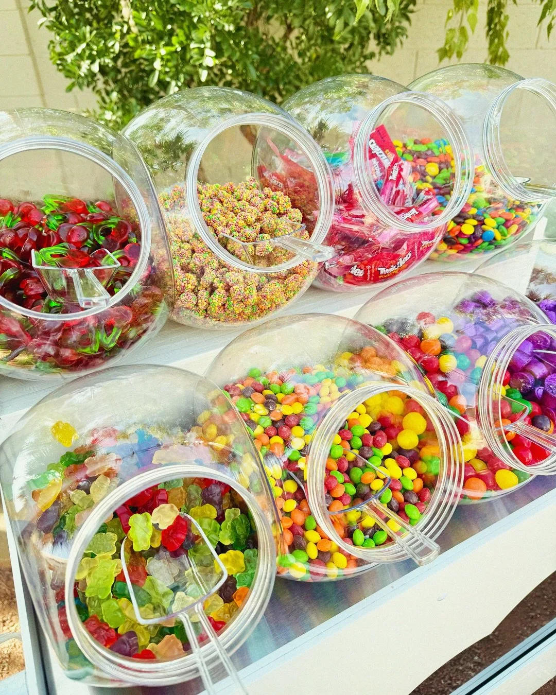 Our self-serve candy bar is officially the new crowd favorite.
 You choose the candy selection from our curated list, and your guests create their own mix. Fun, interactive, and guaranteed to be a hit at any event.

Now live on our website, submit yo