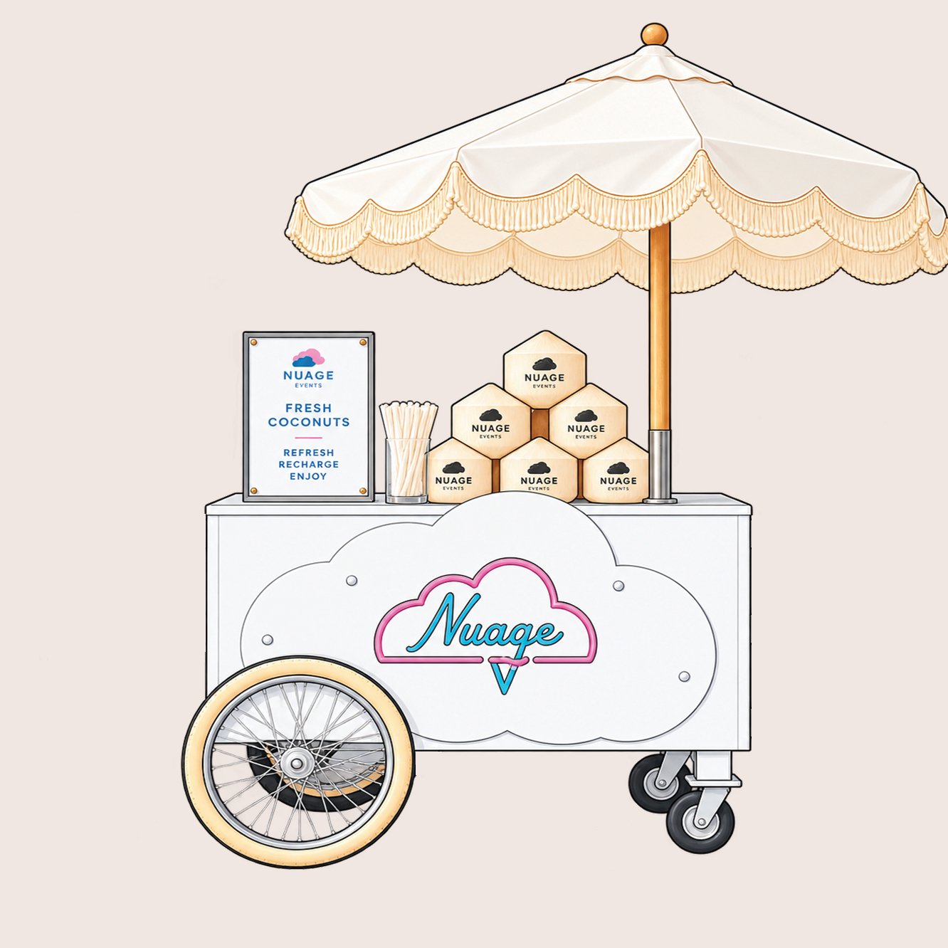 Branded Coconut Cart