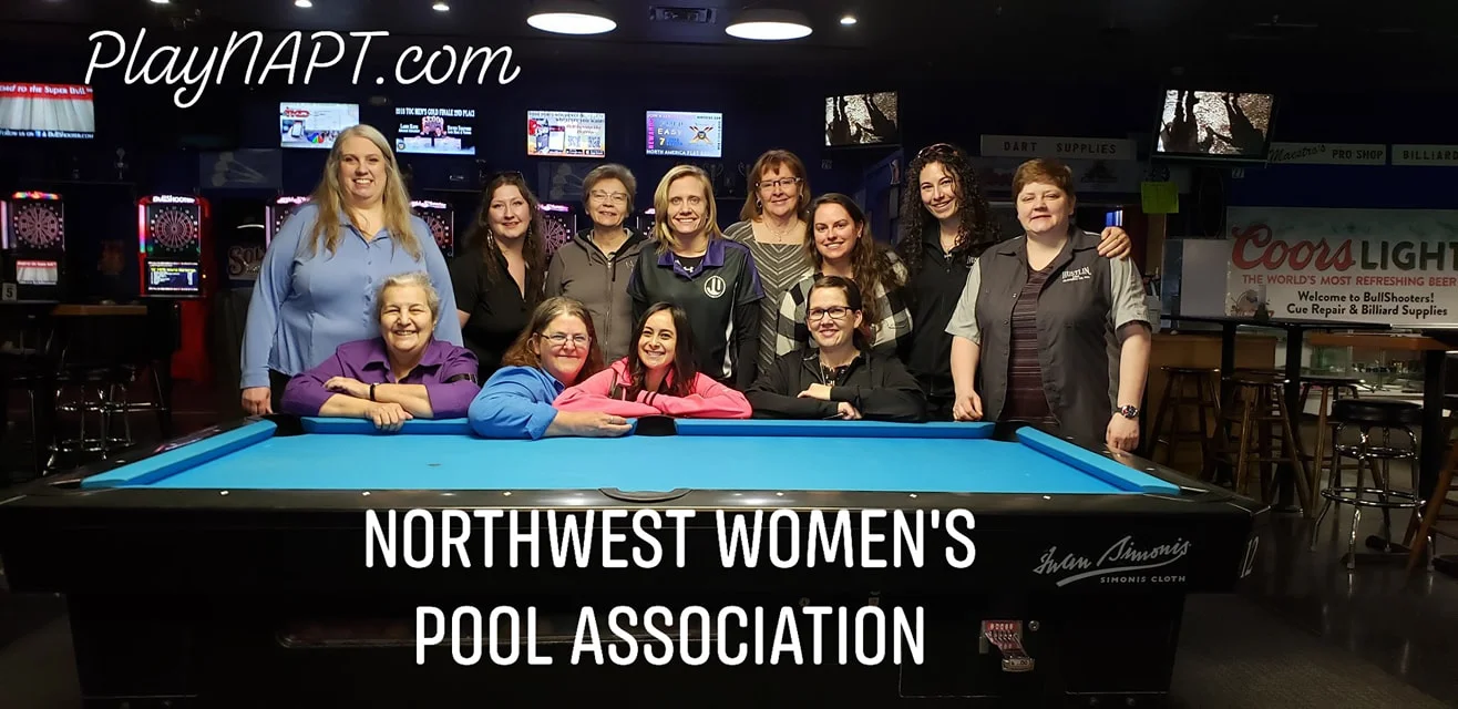 NWPA ladies representing at the 2019 Division II Championships held at Bullshooters in Phoenix, AZ.