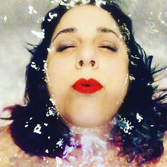 Submerged. Ups and downs. Trying to find art everywhere. Nothing like a hot bath. #grateful #happyplace