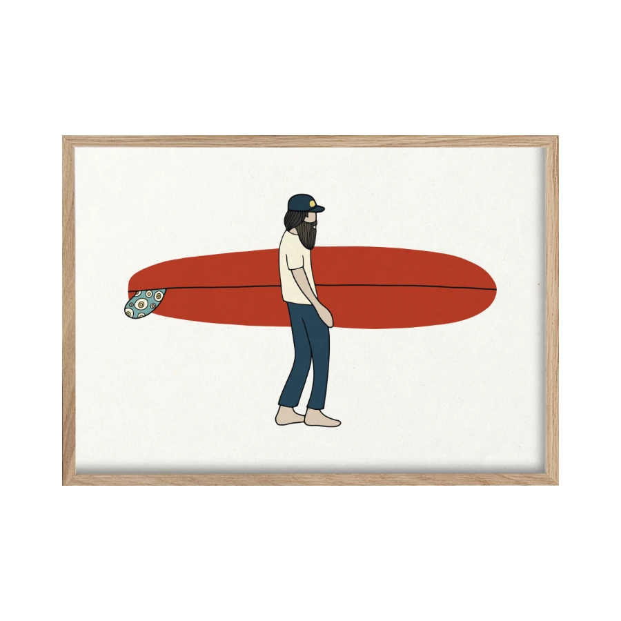 keen special surfer with red surfboard and fancy fin beard.png