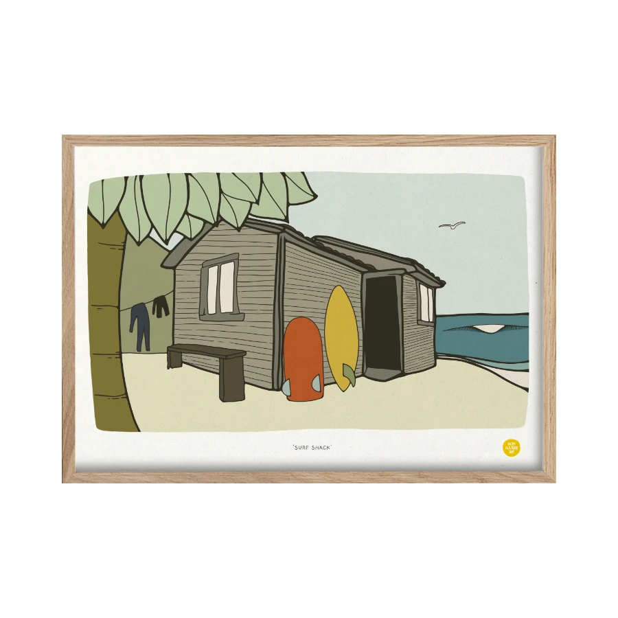 LIMITED EDITION SURF PRINT - BEACH SHACK