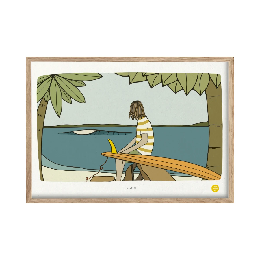 LIMITED EDITION SURF PRINT - SUNKIST